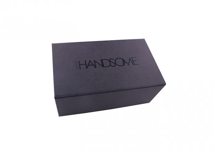 Matt Black Cardboard Medium Foldable Gift Boxes Kraft For T - Shirt Packaging