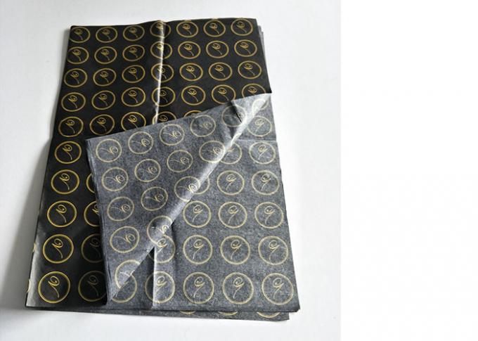 Environmental Black Colored Tissue Paper Pretty Size Customized Anti-Curl
