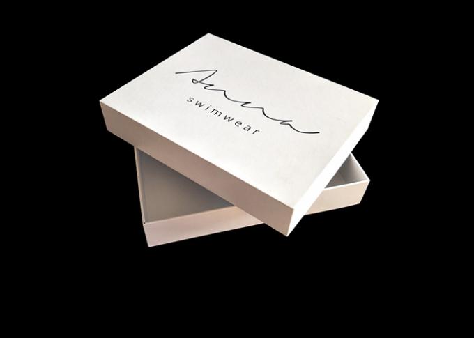 Swimwear Paper White Box Matt Lamination Customized Size With Lid