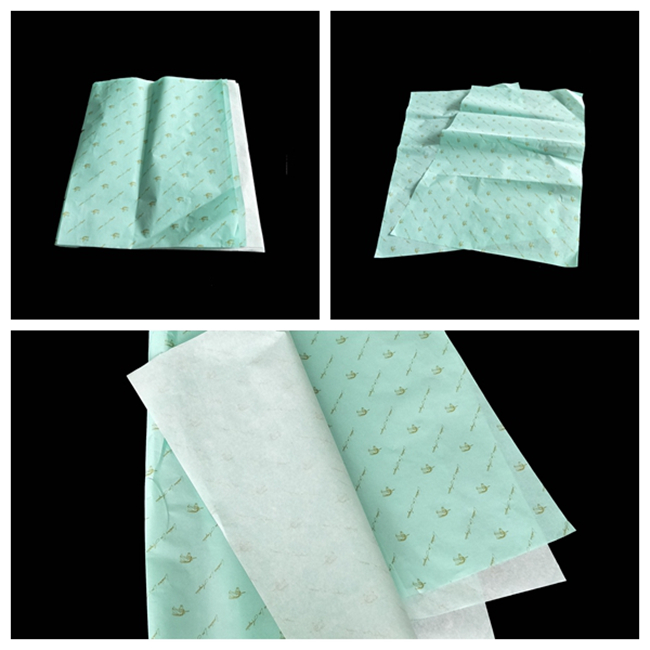 Custom Printed Logo Gift Wrap Tissue Paper 50 * 70cm Pantone Printing Surface Finishing