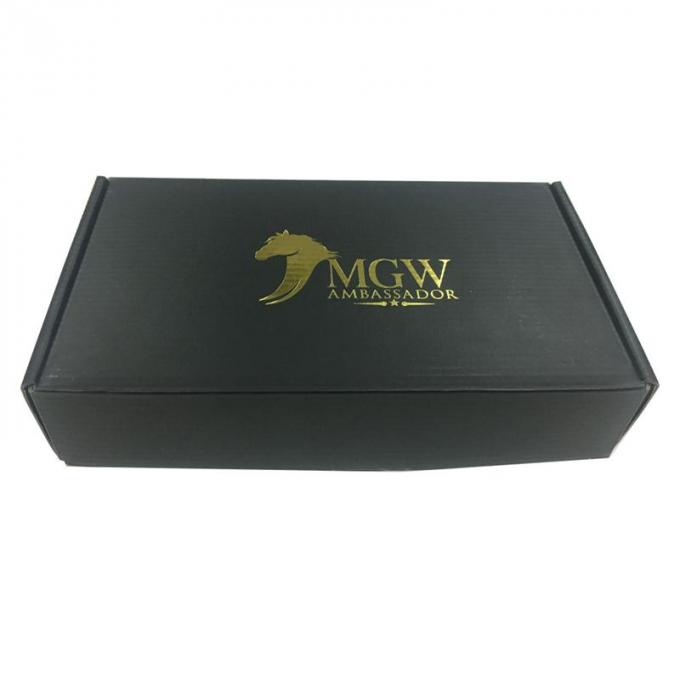 Rigid Teal Color Folding Gift Boxes Black Logo Flat Pack Without Lamination Surface