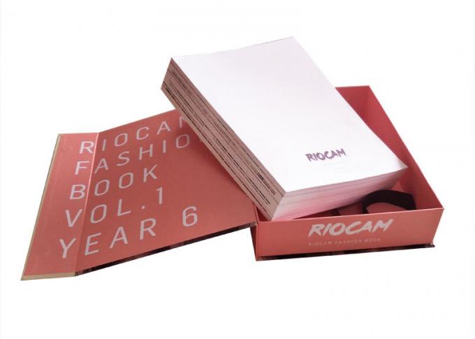 Magazine Book Shaped Box Cardboard Paper Cmyk Printing Color Magnetic Closure