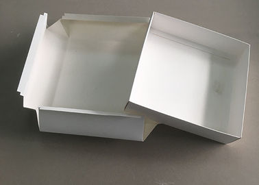 China White Rigid Paperboard Gift Card Box Hat  Packing Lid Top Square Collapsible factory