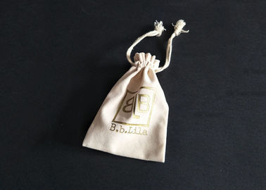 China Earings Jewelry Gift Velvet Drawstring Bags White Recyclable Gift Pouch factory