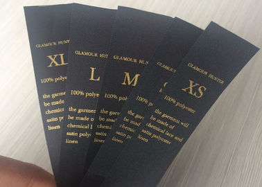 China Glitter Brand Black Custom Sticker Labels With Hot Stamping Logo Embossing Printing factory