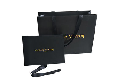 China Hot Foil Gold Logo Folding Box Packaging Matte Black For Lingerie factory