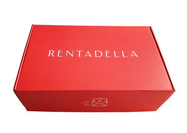 China Luxury Red  Paper Gift Box , Corrugated Packaging Box For Hats / Decoration Packing factory