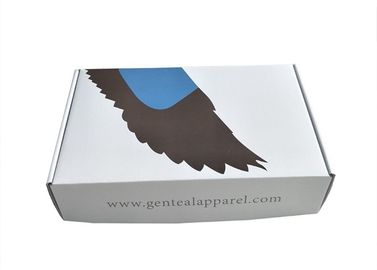 China Printed Printed Shipping Boxes Clothes Packaging White Corrugated Material Custom Logo factory