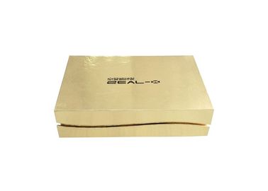 China Cardboard Magnetic Book Shaped Box Glossy Gold Paper Hair Extension Packaging factory