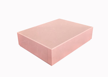 Elegant Pink Lid And Base Boxes , Customized Size Cardboard Gift Boxes For Album