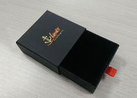 Sliding Black Paper Paperboard Gift Boxes Eco - Friendly Fashion Design supplier