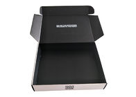 Corrugated Glossy Lamination Paper Gift Box , Black Printed Packaging Carton Box supplier