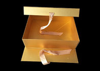Golden Paper Folding Magnetic Packaging Gift Boxes Hard For Hair Wigs supplier