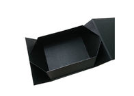 Recyclable Black Wrapping Folding Paper Gift Box For Clothes Or Shoes Packaging supplier