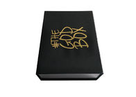 Gold Stamping Logo Printed Fold Up Gift Boxes , Book Shaped Paper Gift Box supplier