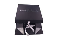 Book Shaped Foldable Cardboard Gift Boxes Custom Gold Foil Logo Ornament supplier