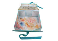 Printed Flower Surface Environmental Folding Gift Boxes Magnetic Closure supplier