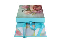 Printed Flower Surface Environmental Folding Gift Boxes Magnetic Closure supplier