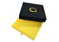 Jewelry Sliding Paper Box , Handmade Slide Open Boxes Gold Stamping Logo Design supplier