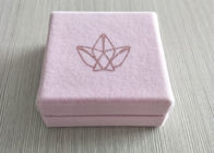 Pink Velvet Rigid Box Lid Insert Inner Tray For Jewelry Ring OEM / ODM Available supplier