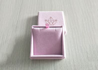 Pink Velvet Rigid Box Lid Insert Inner Tray For Jewelry Ring OEM / ODM Available supplier