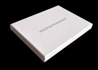 White Flat Pack Gift Boxes , Rigid Gift Boxes With Lids For Apparel Packing supplier