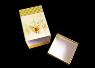 Fancy Flowers Printed Gift Box With Lid Moisture Proof Recyclable Cap Top supplier