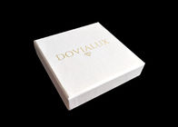 White Cardboard Gift Boxes Decorative , Present Boxes With Lids Tray Insert supplier