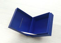 Blue Paperboard Watch Book Shaped Box Glossy Lamination Boxes Lightweight supplier