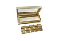 Golden Chocolate Candy Gift Book Shaped Storage Boxes Rectangle With Inner Tray supplier