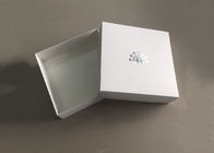White Rigid Paperboard Gift Card Box Hat  Packing Lid Top Square Collapsible supplier