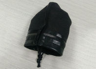 Black Leathery Drawstring Jewelry Bags , Suede Drawstring Pouch Screen Printing Logo supplier