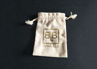 Bespoke Portable Velvet Jewelry Bags Printed Logo With Cover Lamination supplier