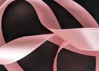Thin Pink Color Grosgrain Ribbon Bulk Smooth Surface Recyclable Material supplier