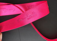 Polyester Spandex Red Satin Ribbon Rolls , Embroidered Bulk Satin Ribbon Durable supplier