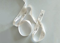 Logo Customed White Satin Ribbon Roll , Nylon Wired Satin Ribbon For Packaging supplier