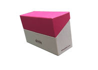 Hot Stamping Magnet Gift Box Packaging Textured Surface With Pink Color supplier
