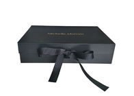 Hot Foil Gold Logo Folding Box Packaging Matte Black For Lingerie supplier