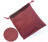 Personalized Red Velvet Drawstring Pouch Foil Logo For Jewelly Packaing supplier