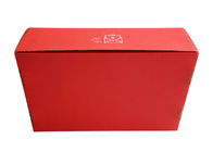 Luxury Red  Paper Gift Box , Corrugated Packaging Box For Hats / Decoration Packing supplier