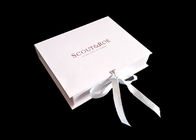 Rose Gold Logo Flat Folding Gift Boxes For T - Shirt Clothes Packaging supplier