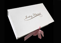 Flip Top Foldable Gift Boxes Closure Magnetic Large Size For Clothing Packaging supplier