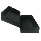35 x 24 x 7cm Corrugated Gift Boxes Gold Logo OEM With  Black Color supplier