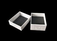Small Lid And Base Boxes Silver Glitter Jewelry Gift Packaging For Earring supplier