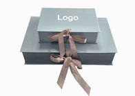 Metallic Color Papercraft Gift Box Embossed Logo For Baby Clothes Packaging supplier
