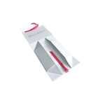 Ribbon Paper Gift Box Elegant White Collapsible Cardboard With Rectangle Shape supplier