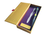 Matte Lamination Paper Gift Box Matte Gold Thick Cardboard Toothbrush Packaging supplier