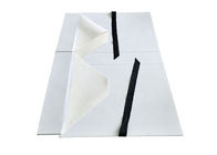White Flat Folding Ribbon Magnetic Closure Gift Box Easy Transportation For Dress Packaging supplier