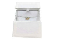 Lightweight Jewelry Paper Gift Box Packing Necklace With Hot Stamping Logo supplier