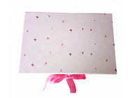 Pink Color Gift Wrapping Boxes , Custom Gift Boxes Packaging For Girls Dress supplier